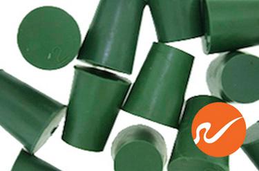 #2 Green Neoprene Rubber Stoppers - WidgetCo