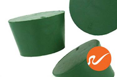 #8 Green Neoprene Rubber Stoppers - WidgetCo