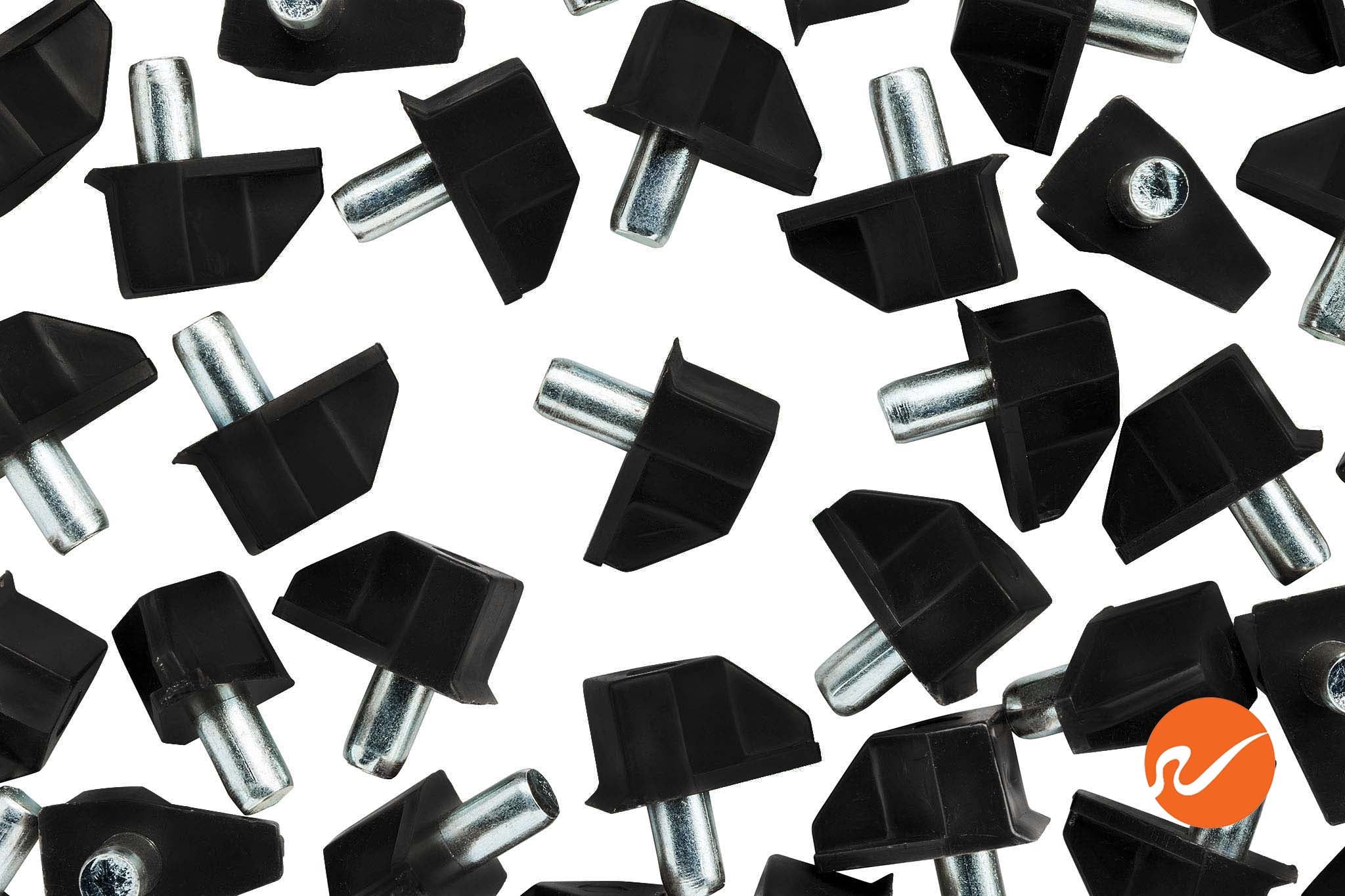 5mm Black Plastic Shelf Pins
