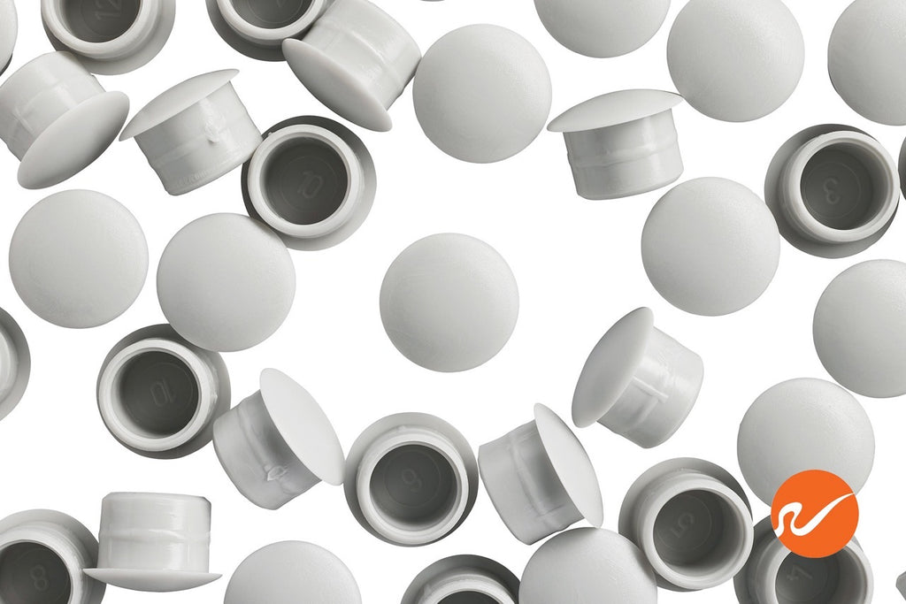12mm Chalk Grey Hole Plugs | WidgetCo