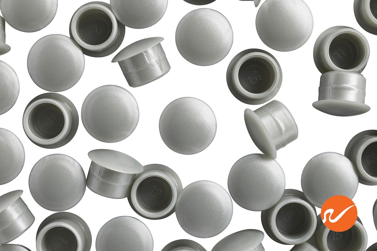12mm Aluminum Grey Hole Plugs | WidgetCo