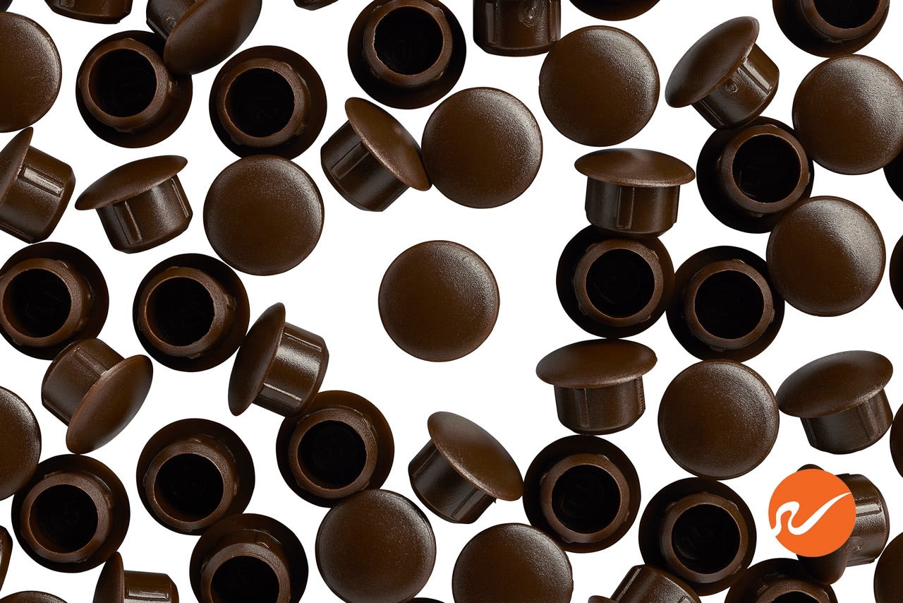 3/8" (10mm) Dark Brown Hole Plugs - WidgetCo