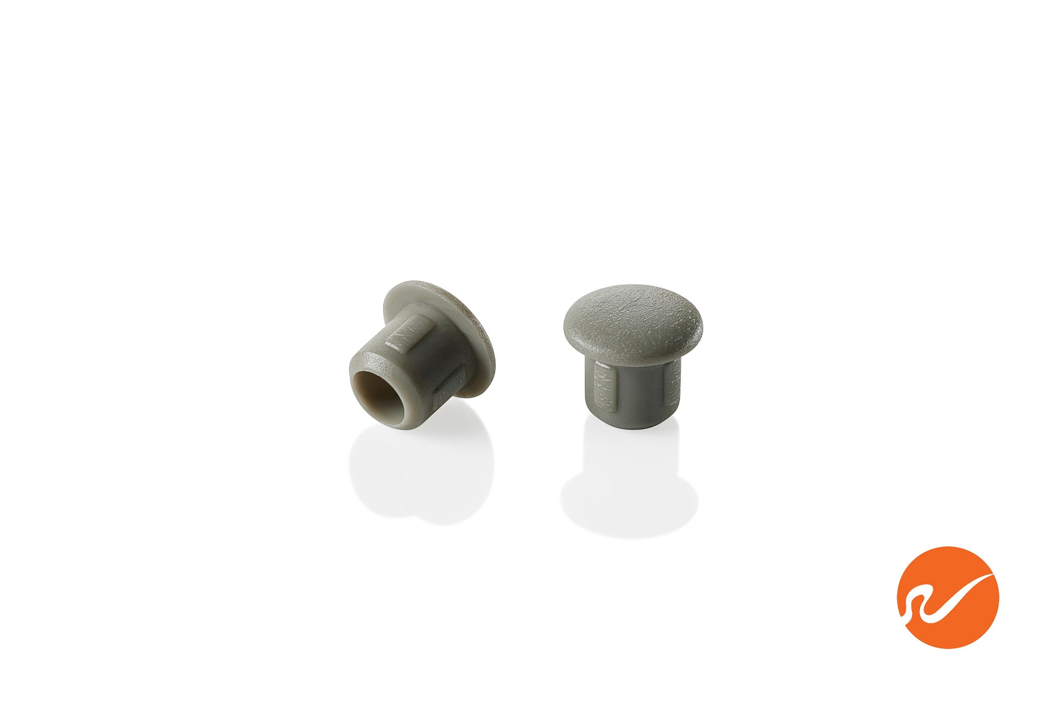 Tapones para agujeros gris ceniza de 6 mm