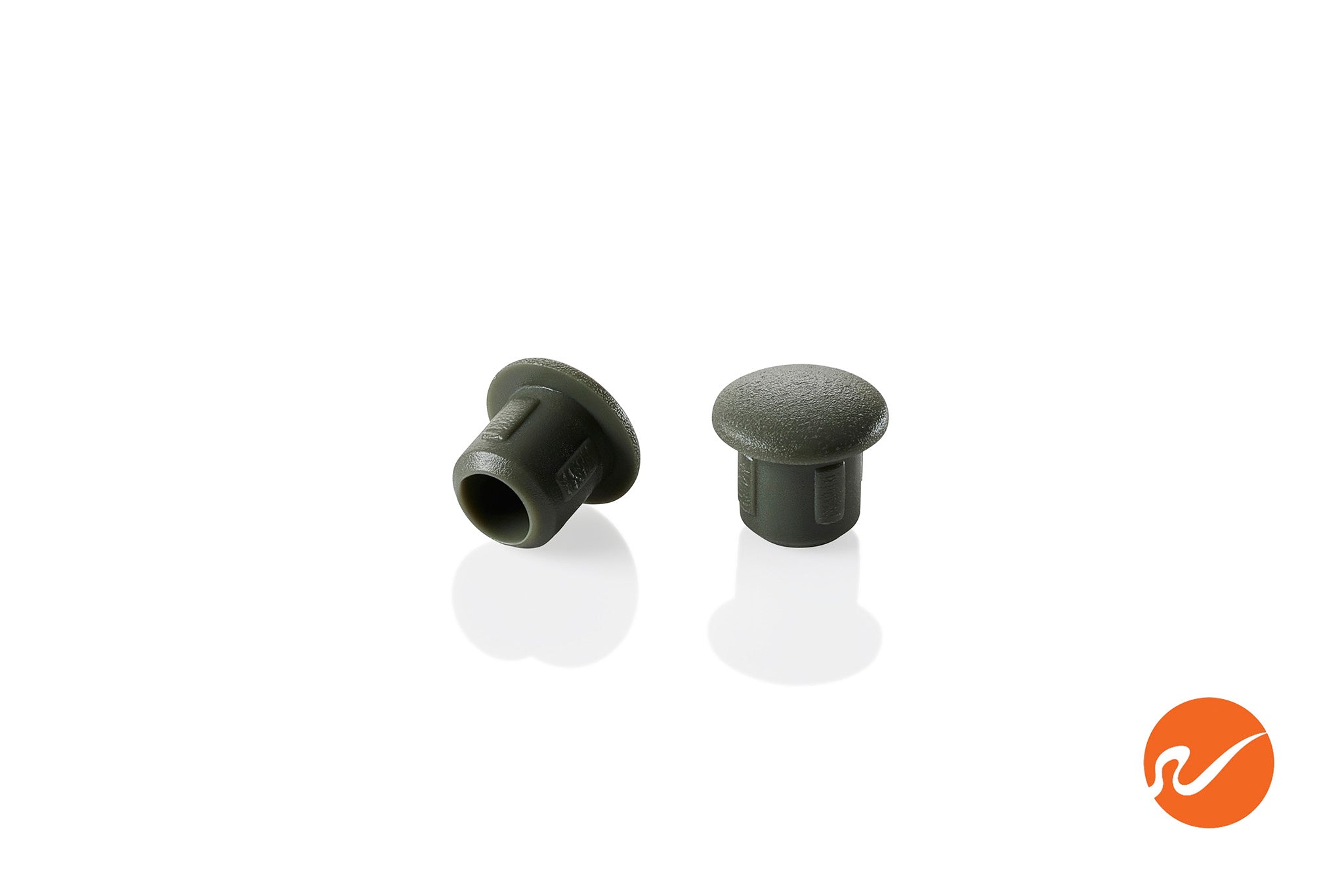 Tapones para agujeros de color verde militar de 6 mm