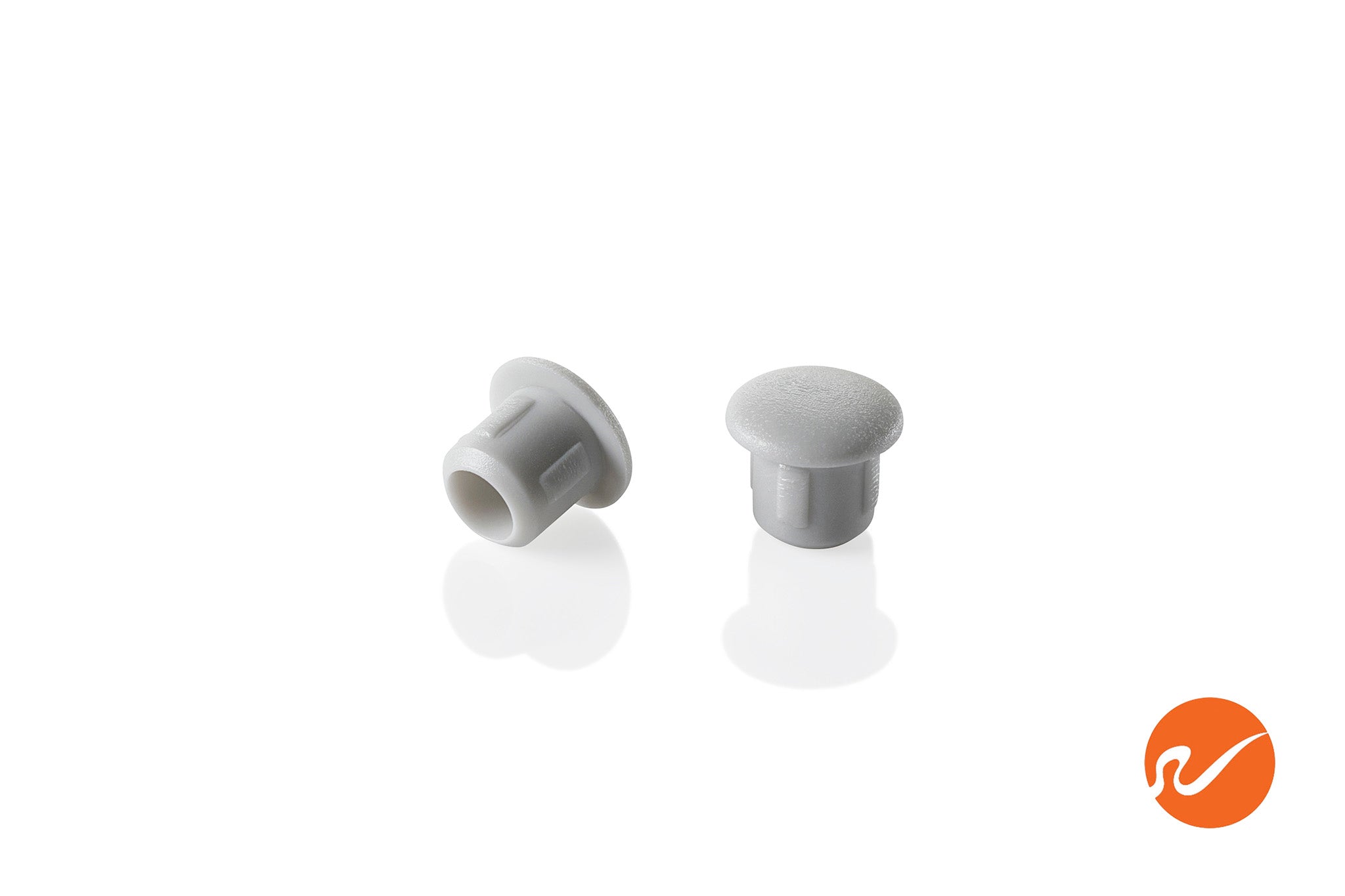 Tapones para agujeros gris tiza de 6 mm