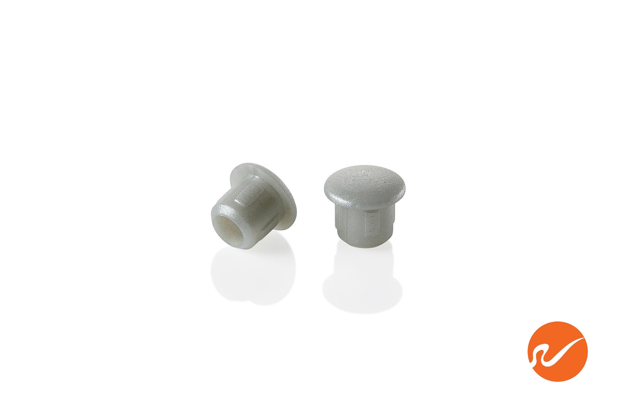 Tapones para orificios de aluminio gris de 6 mm