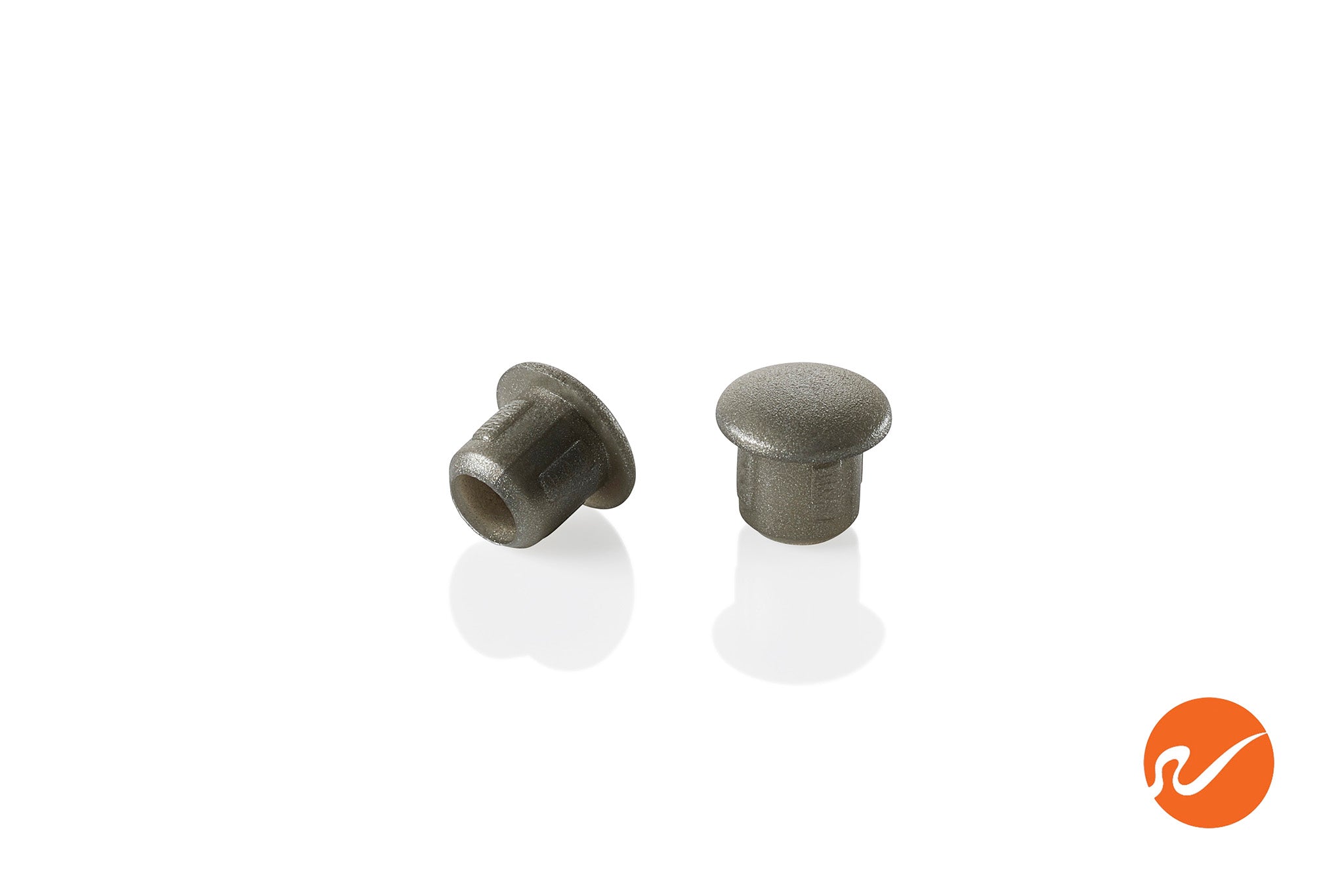 Tapones para agujeros gris plateado de 6 mm