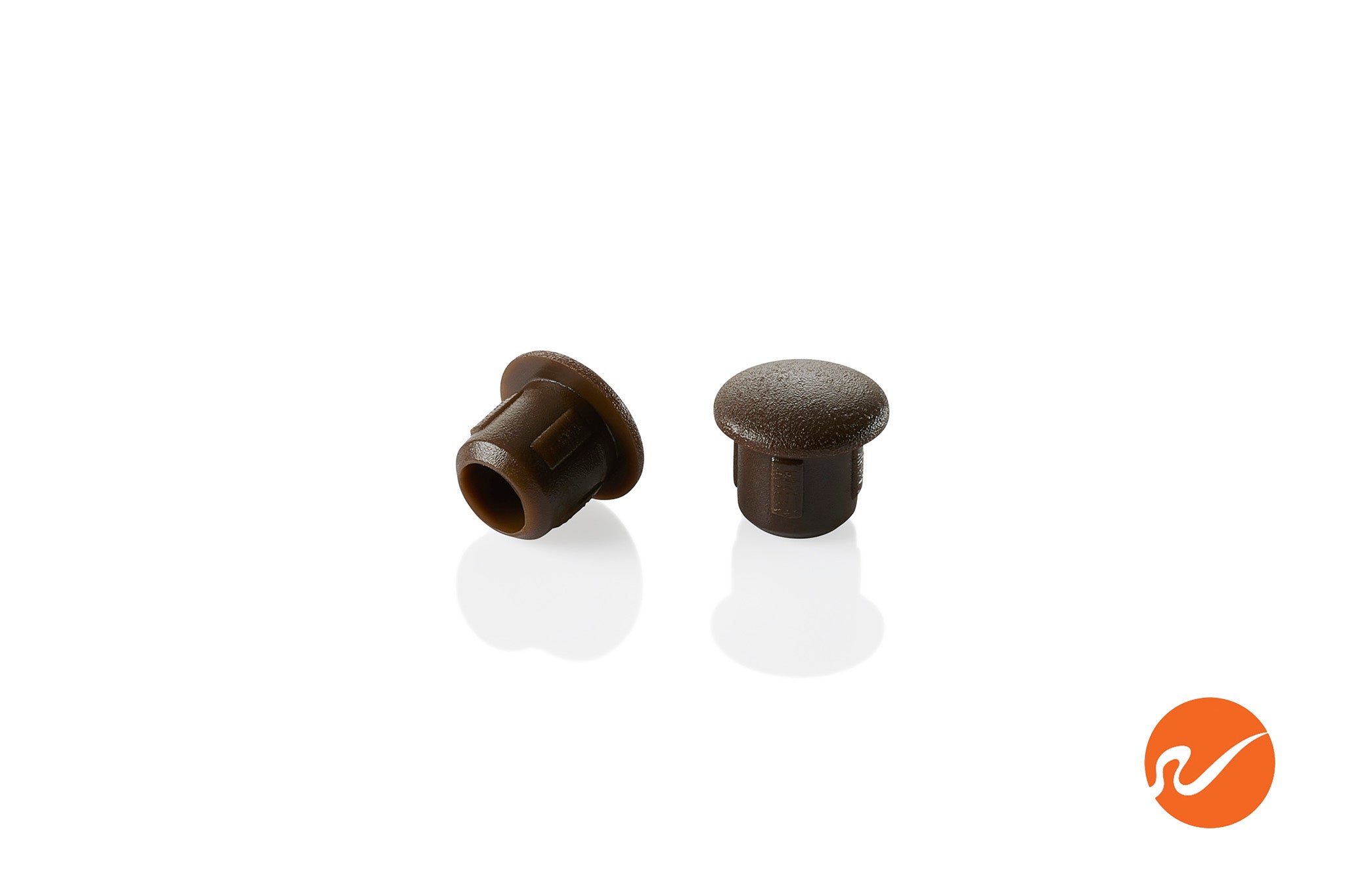 Tapones para orificios de color marrón oscuro de 6 mm