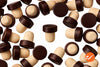 20.5mm Natural T-Corks with Espresso Brown Wood Tops - WidgetCo