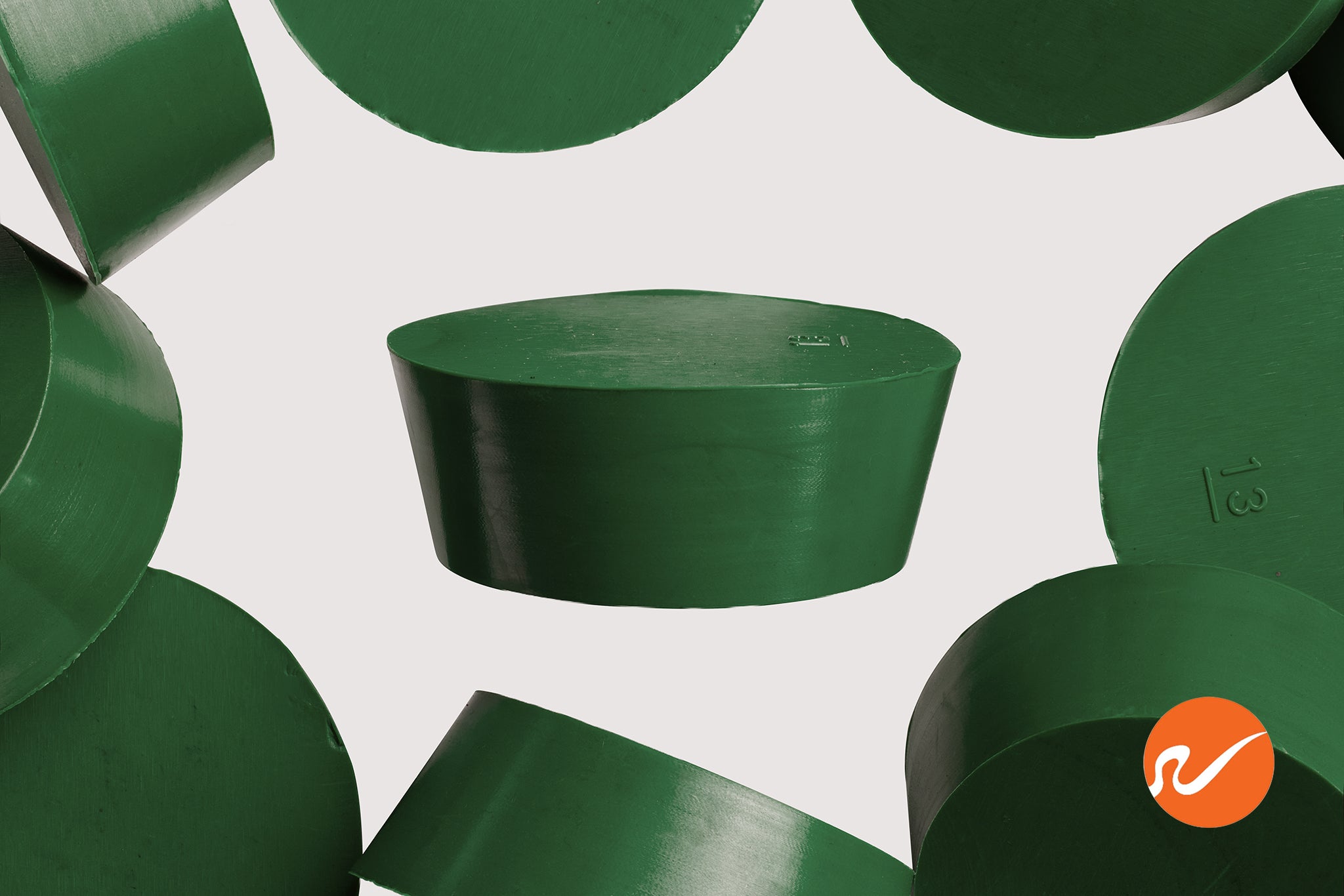 #13 Green Neoprene Rubber Stoppers