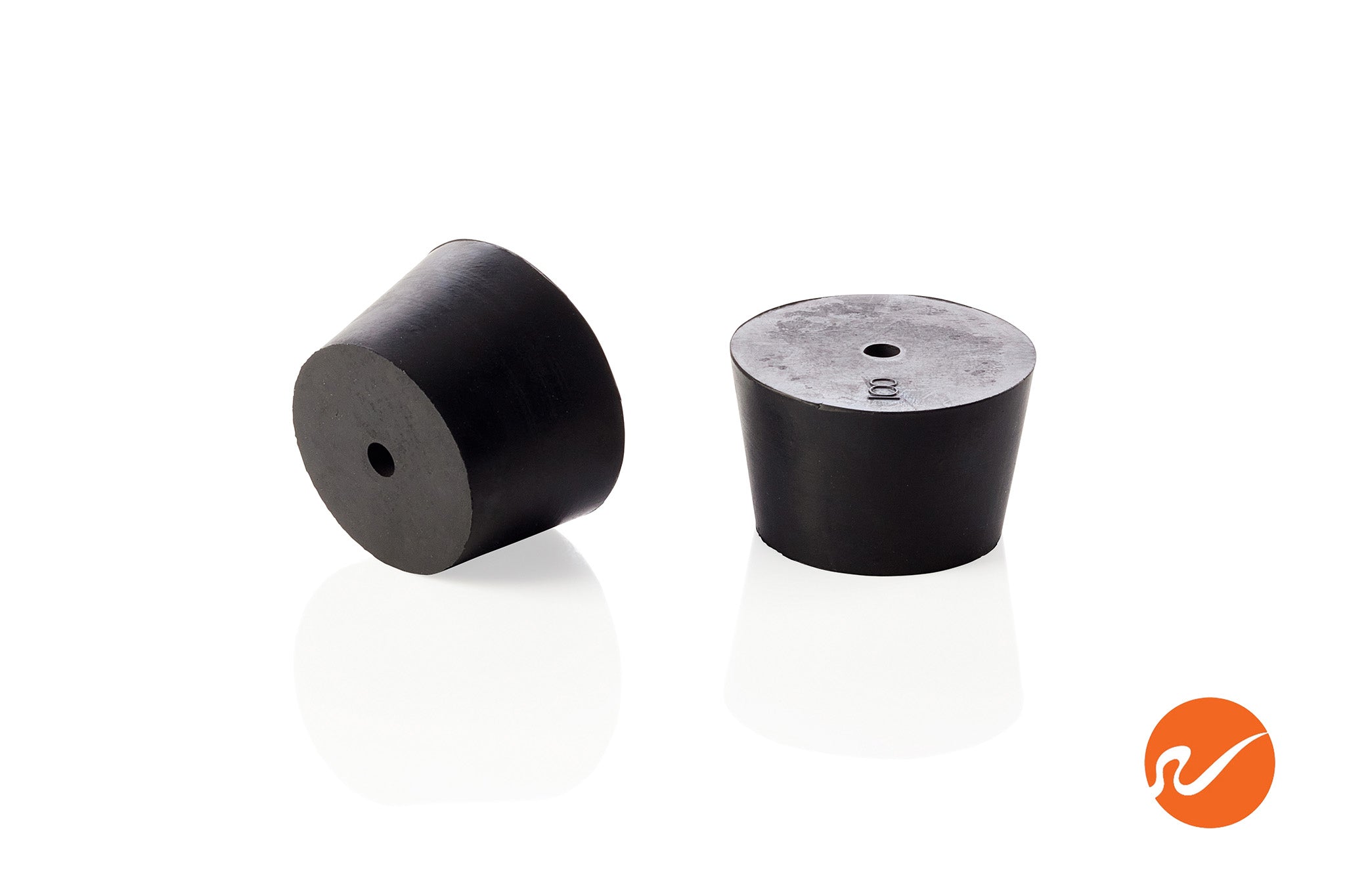 #8 Rubber Stoppers with 1 hole