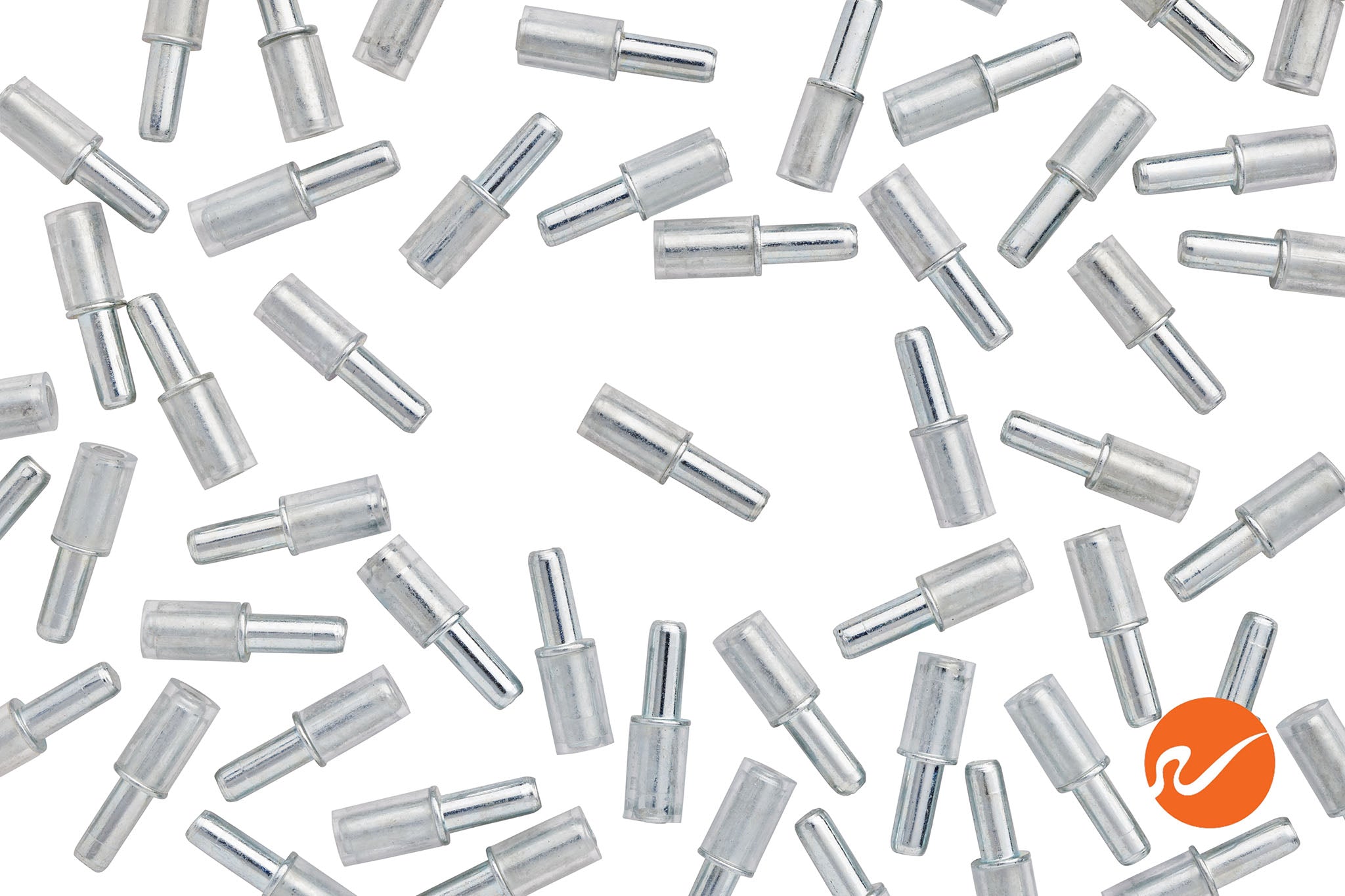 3mm Glass Shelf Pins w/ Vinyl - WidgetCo