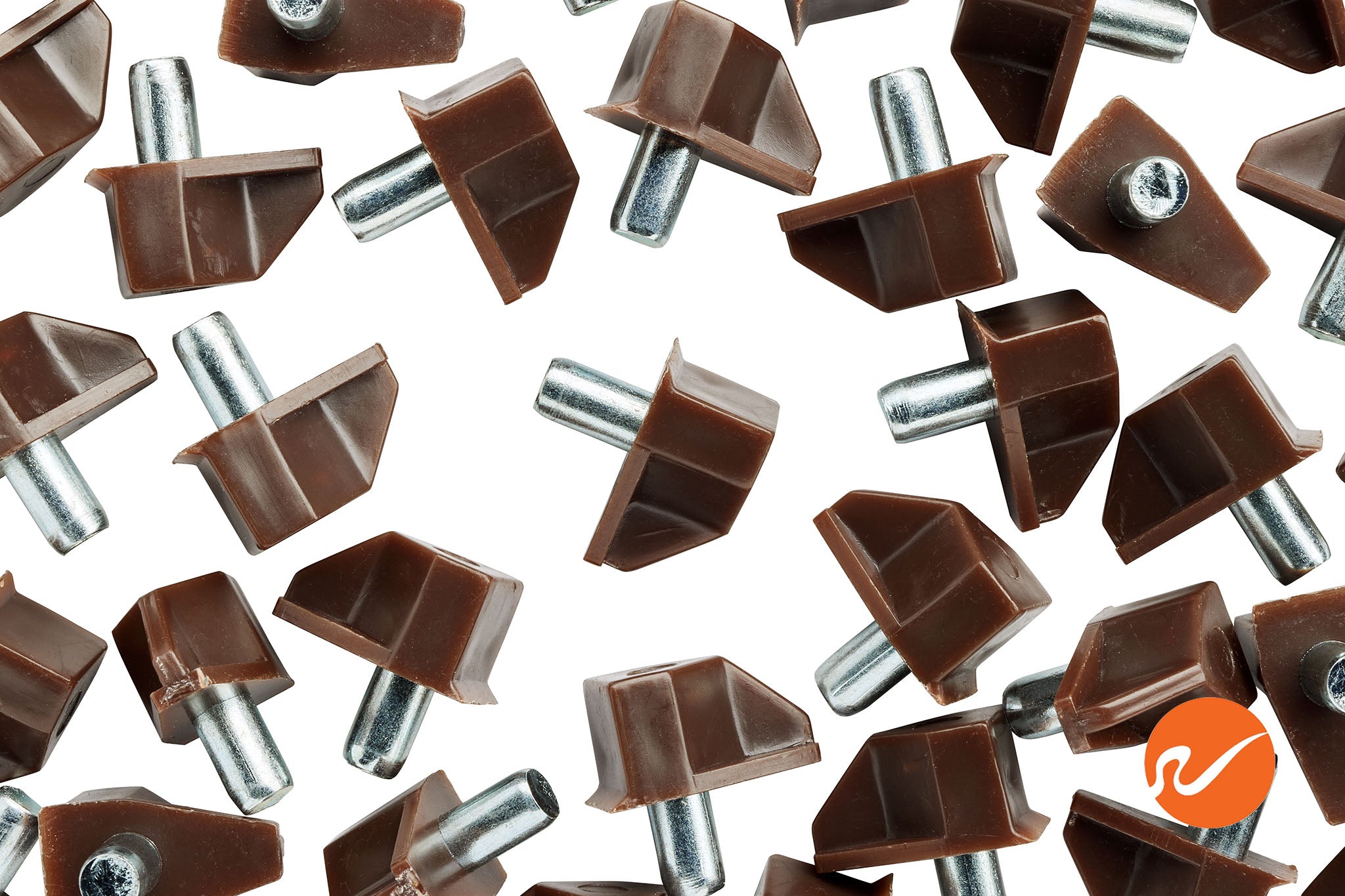 5mm Brown Shelf Pins - WidgetCo