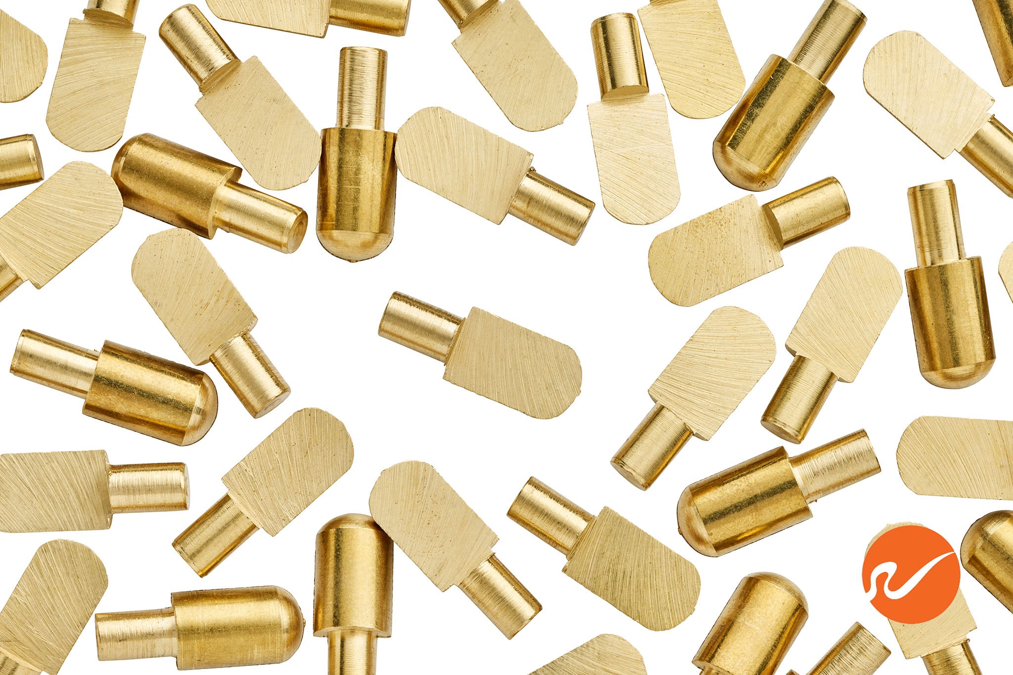 5mm Solid Brass Shelf Pins - WidgetCo