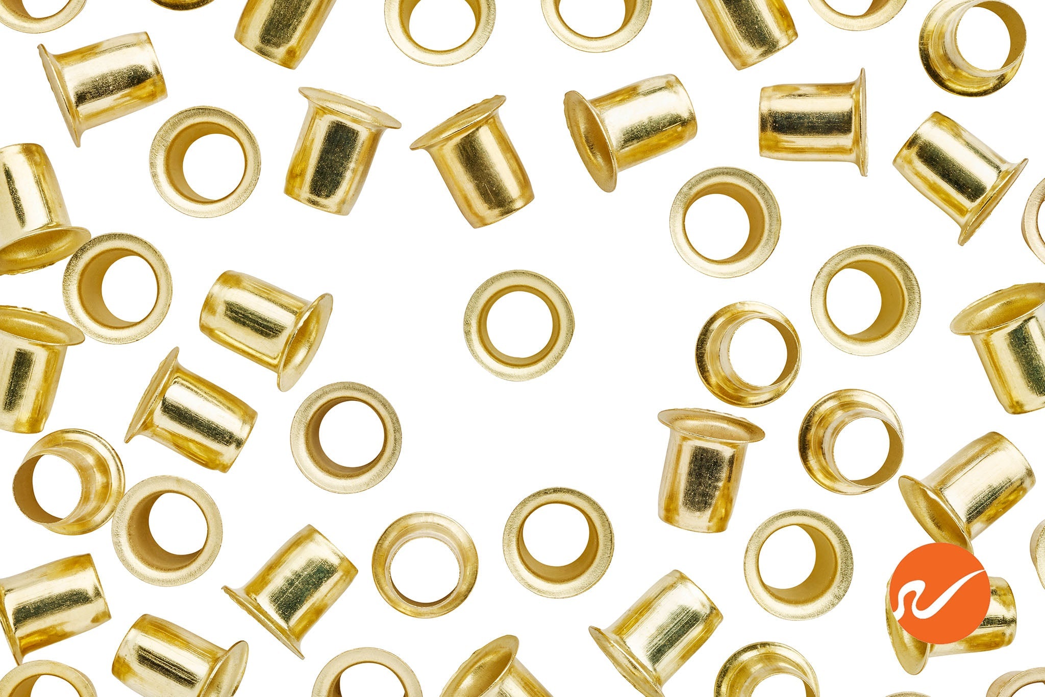 7mm Brass Shelf Pin Sleeves - WidgetCo