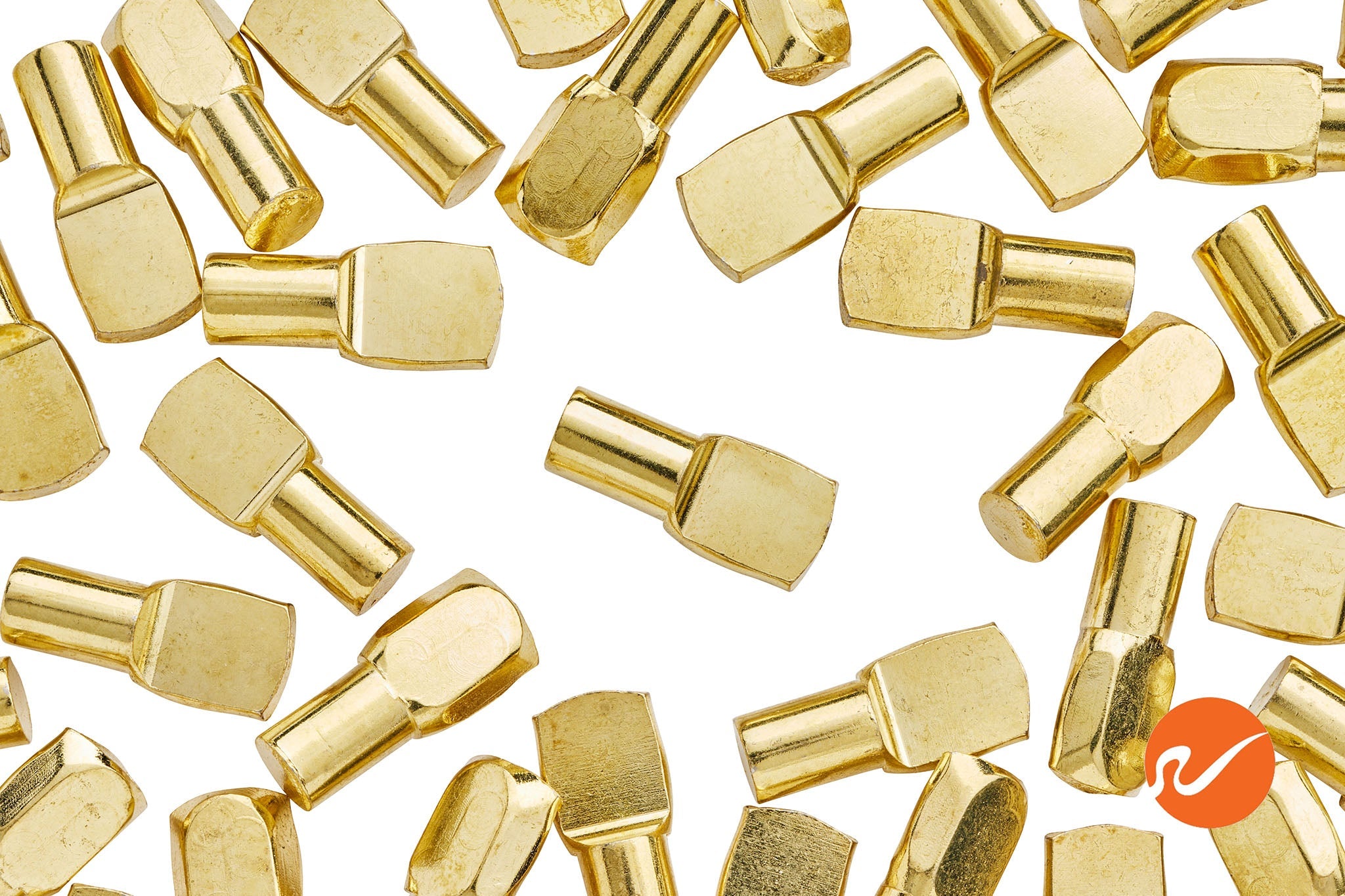 7mm Brass Shelf Pins - WidgetCo