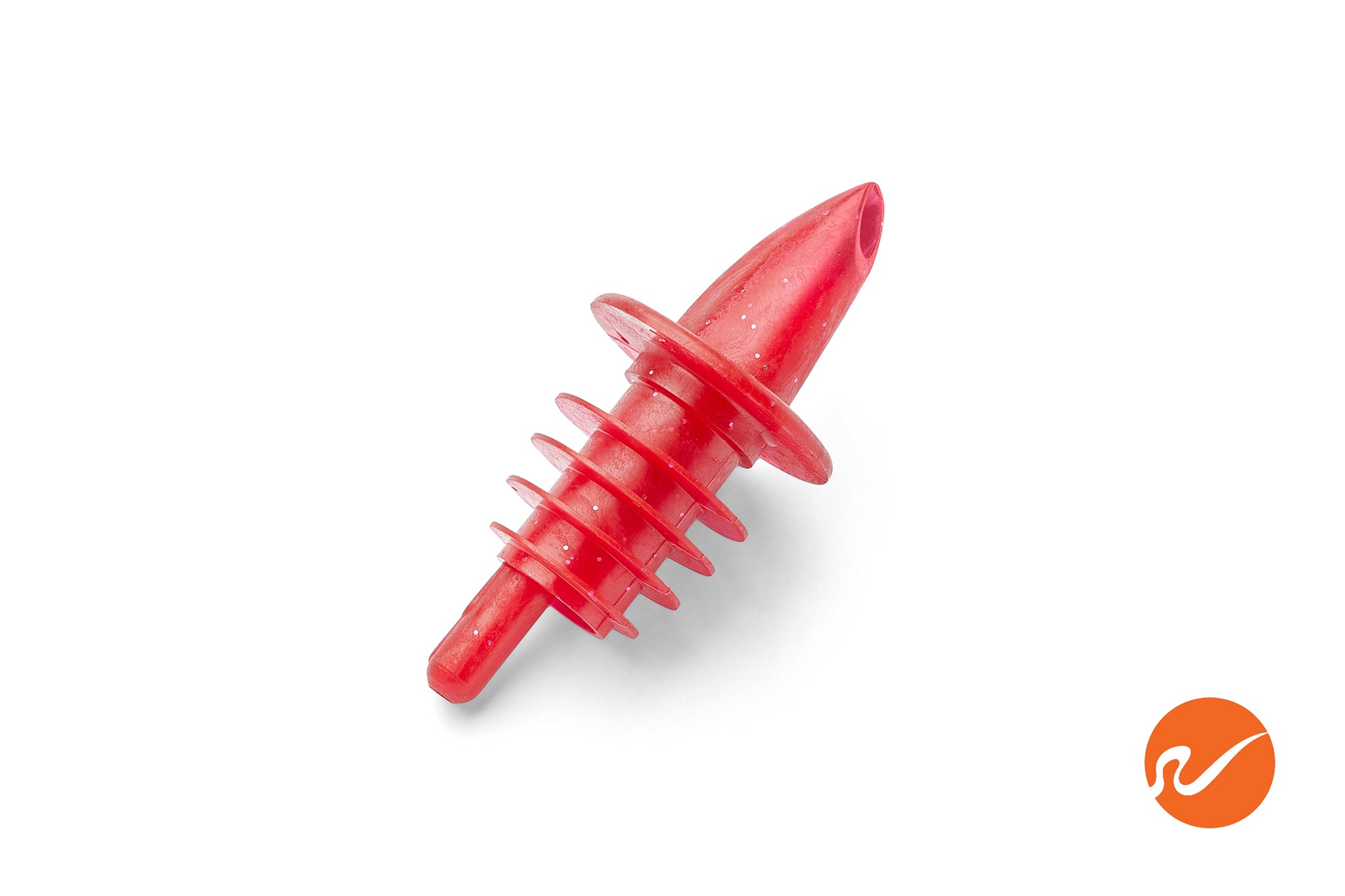 Sparkle Red Plastic Pour Spouts - WidgetCo