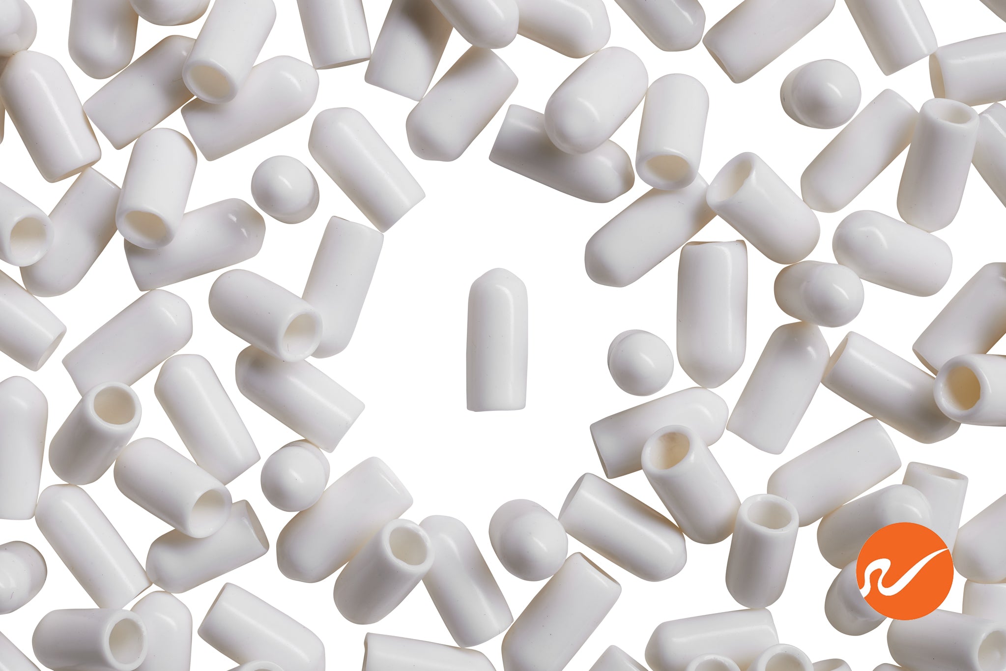 #10 White Screw Protectors - end caps | WidgetCo