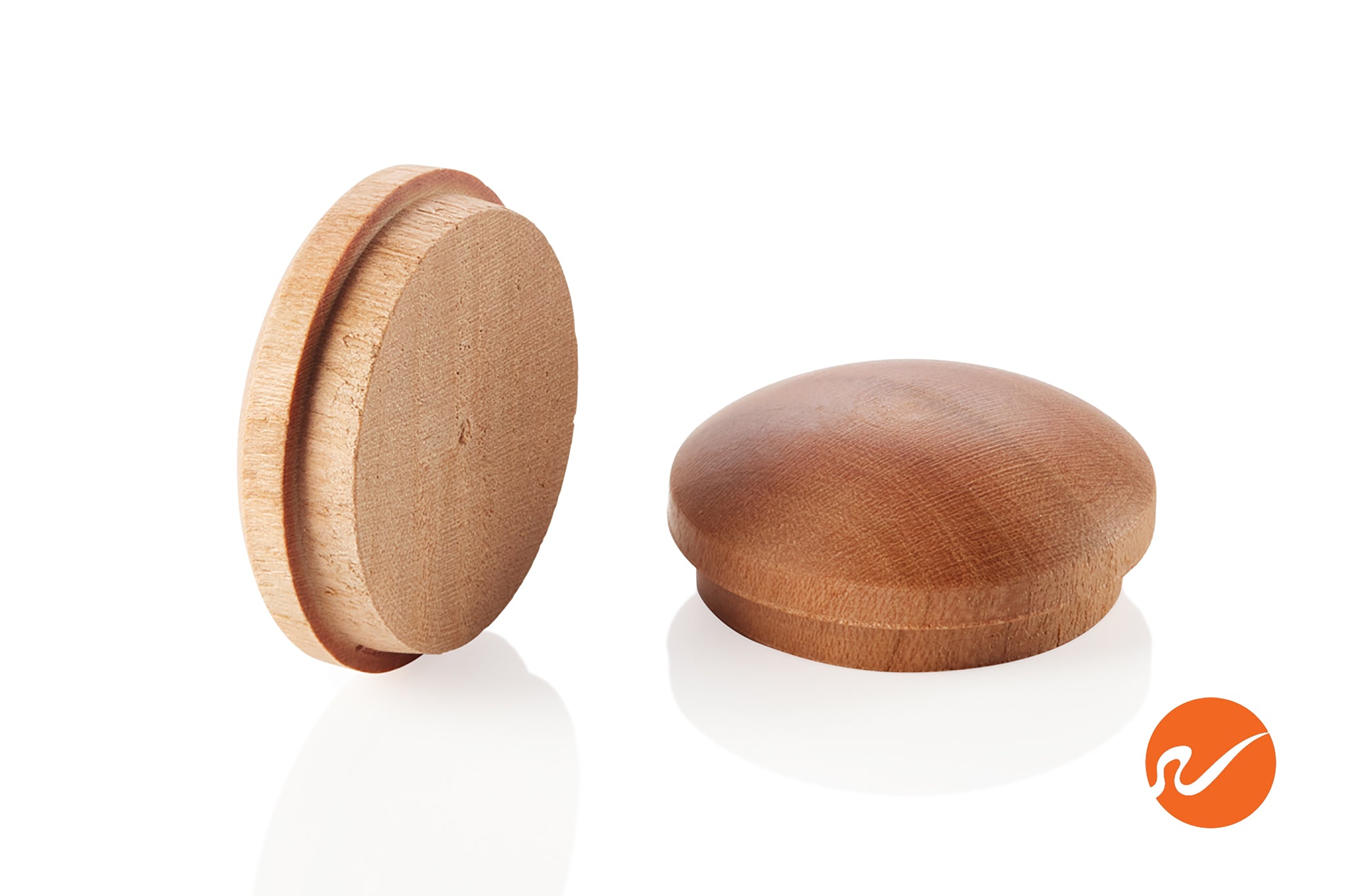 1" Cherry Button Top Wood Plugs - WidgetCo