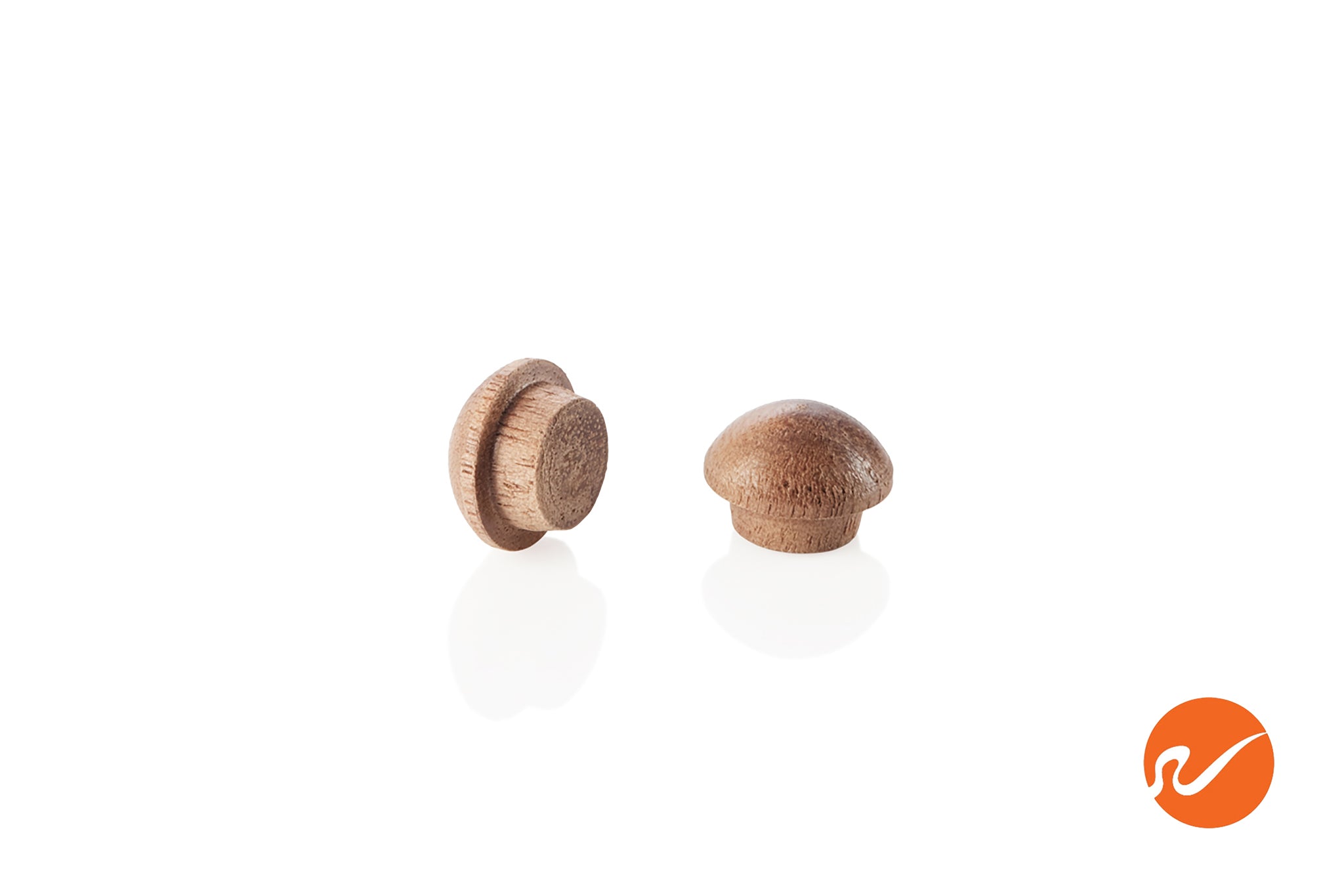 5/16" Walnut Button Top Wood Plugs - WidgetCo