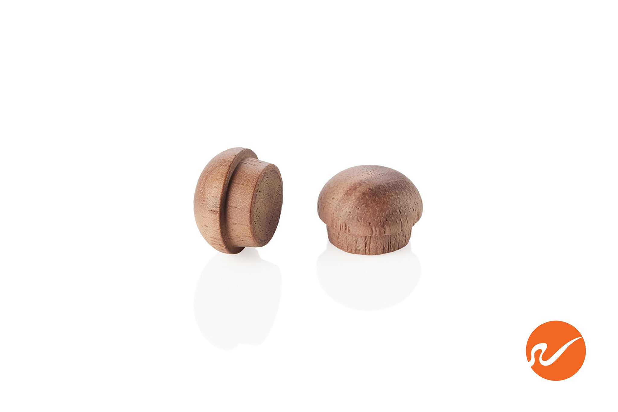 7/16" Walnut Button Top Wood Plugs - WidgetCo