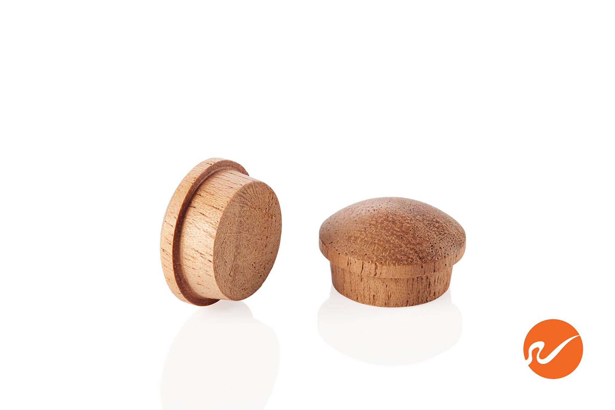 5/8" Mahogany Button Top Wood Plugs - WidgetCo