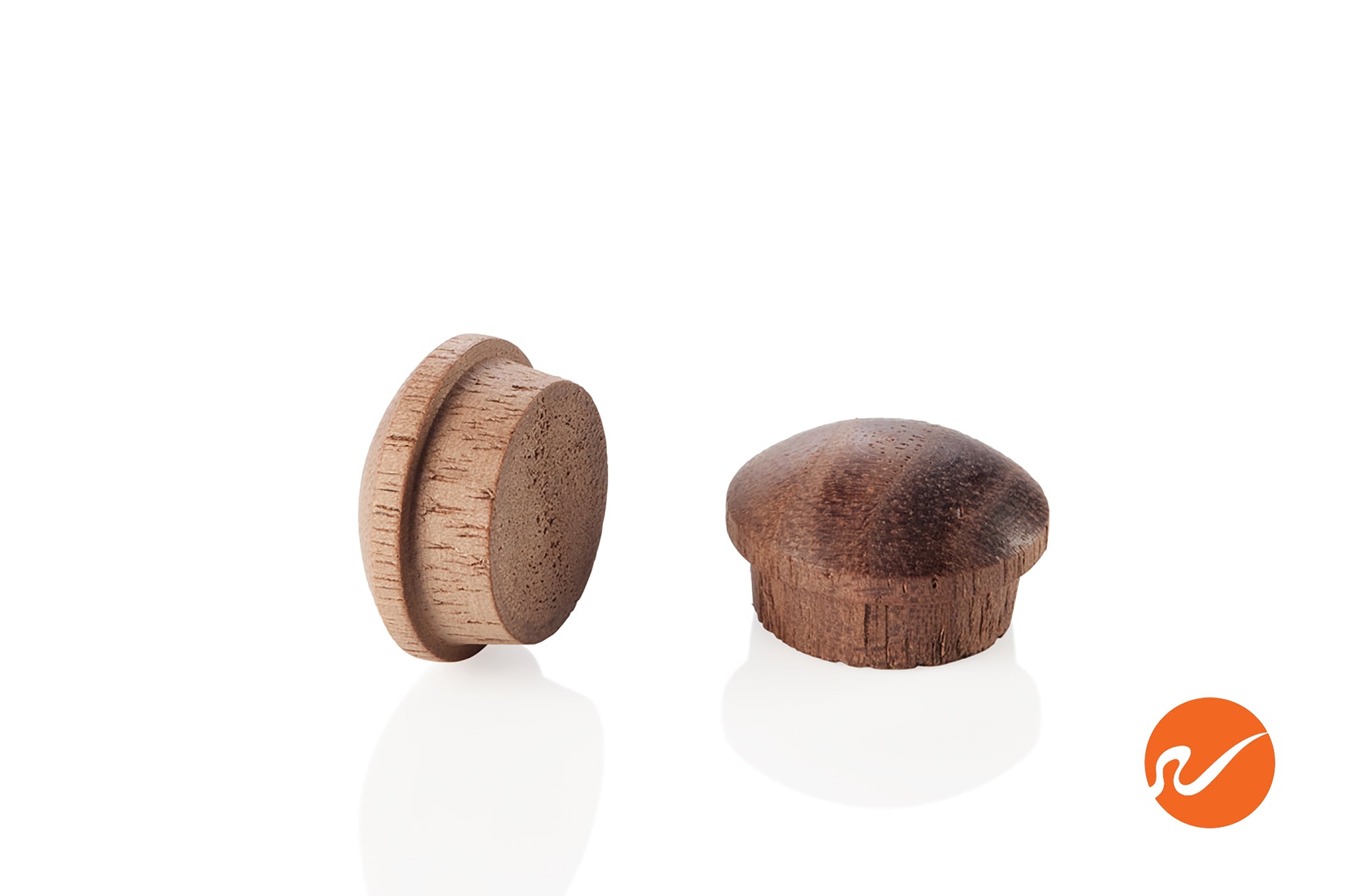 5/8" Walnut Button Top Wood Plugs - WidgetCo