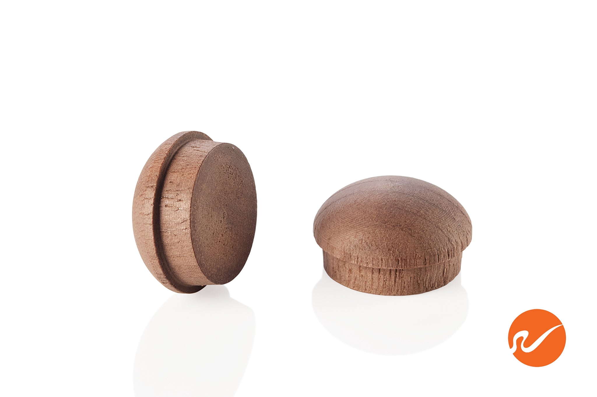 3/4" Walnut Button Top Wood Plugs - WidgetCo