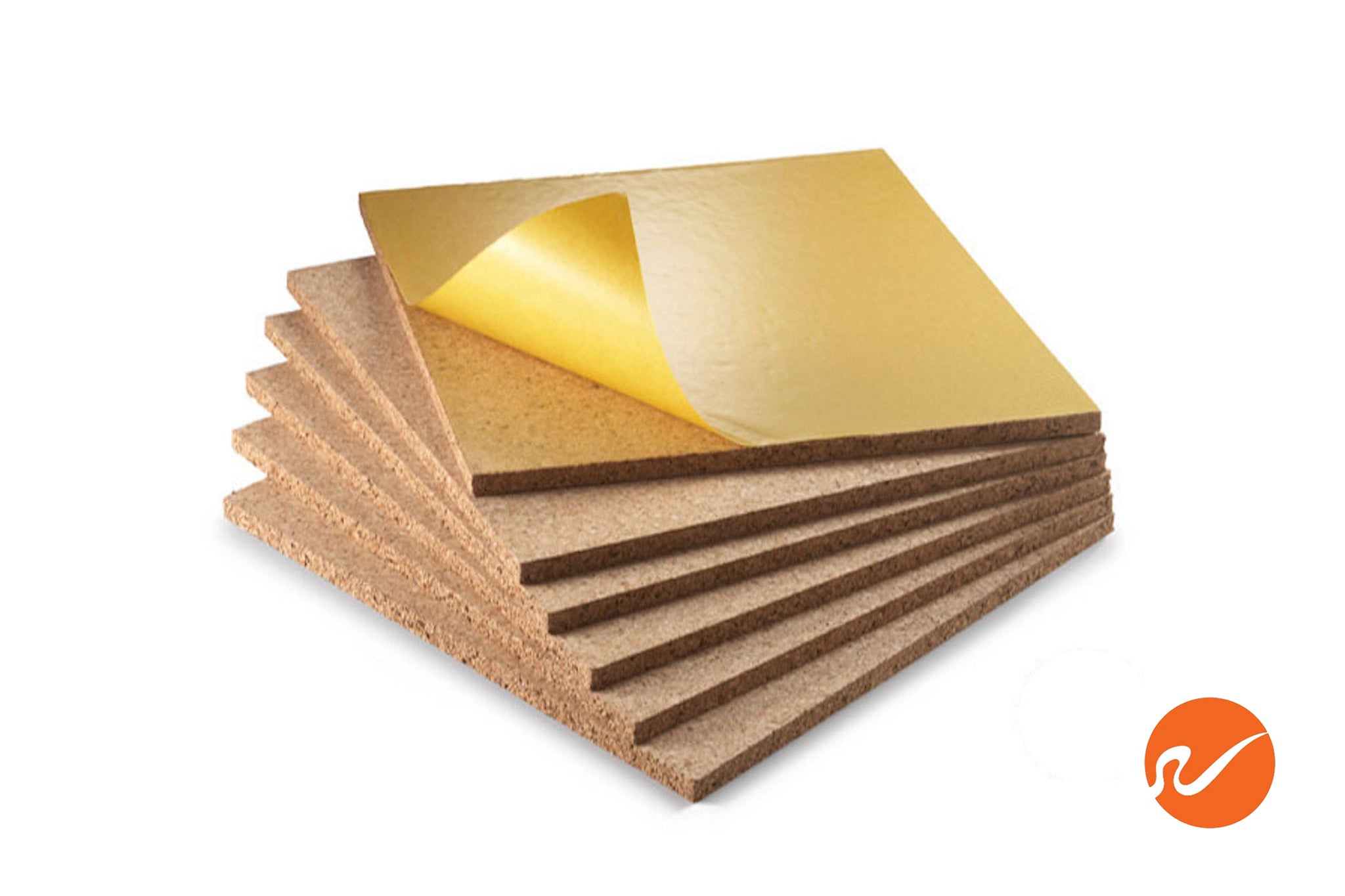 1/2 inch Self Adhesive Cork Board Squares (6/pack) - WidgetCo
