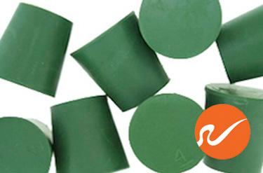 #4 Green Neoprene Rubber Stoppers - WidgetCo