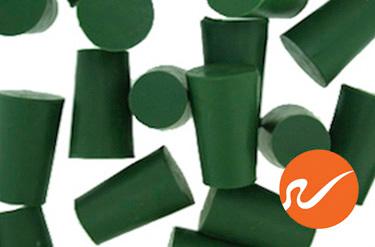 #0 Green Neoprene Rubber Stoppers - WidgetCo